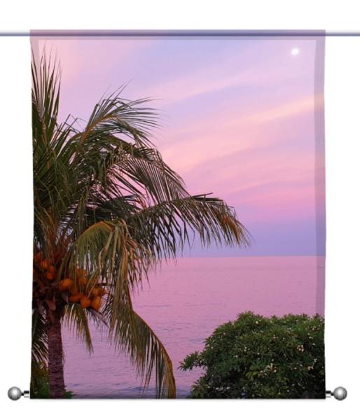 Bali-Palmenpracht, Scheibenhänger, eckig